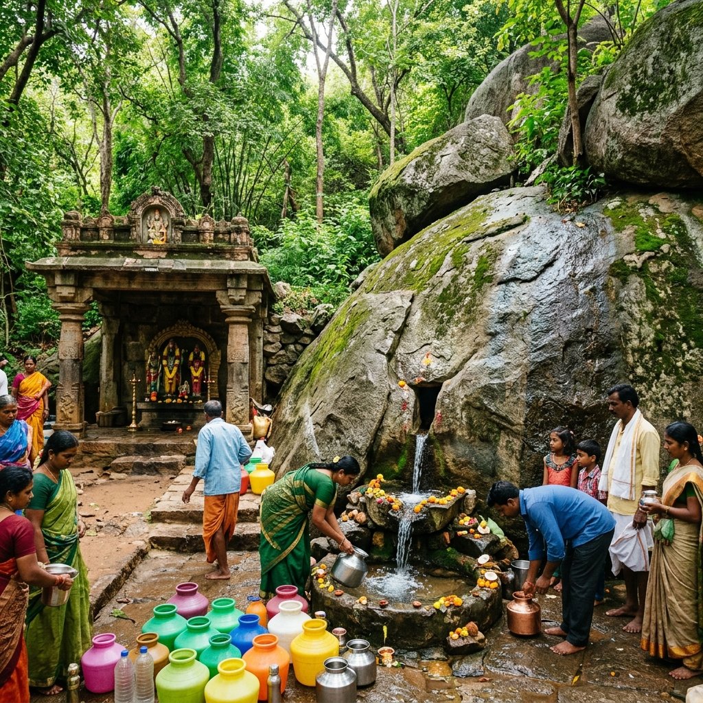 Sri Mallikarjuna Temple, Mandaragiri Foothills